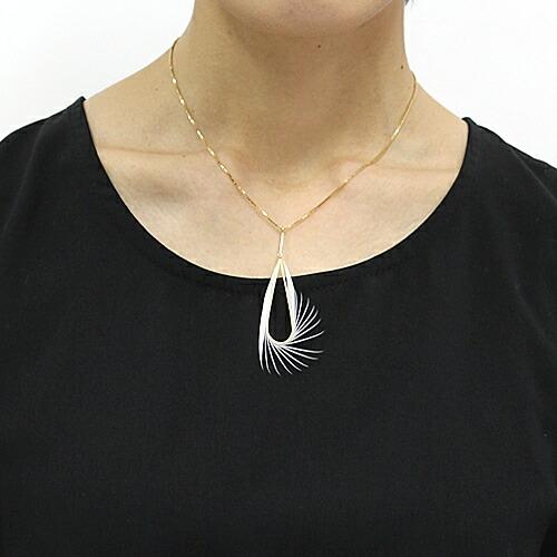 【廃番商品】moca.arpeggio（モカ アルペジオ） / RN-5 Radial フェザーネックレス - ホワイト レディース ギフト プレゼント 贈り物 アクセサリー ジュエリ… | WHYTO | 02