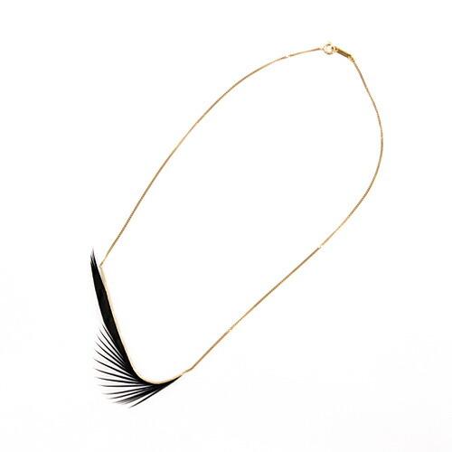 moca.arpeggio（モカ アルペジオ） / RN-2 Radial フェザーネックレス - ブラック レディース ギフト プレゼント 贈り物 アクセサリー ジュエリ… |  | 01
