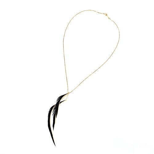 moca.arpeggio（モカ アルペジオ） / RN-4 Radial フェザーネックレス - ブラック レディース ギフト プレゼント 贈り物 アクセサリー ジュエリ… |  | 01