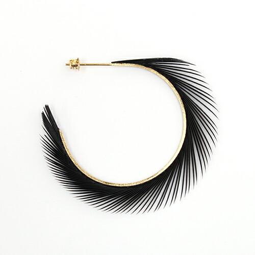 moca.arpeggio（モカ アルペジオ） / RP-2 Radial フェザーピアス - ブラック (片耳タイプ) レディース ギフト プレゼント 贈り物 アクセサリー… | 