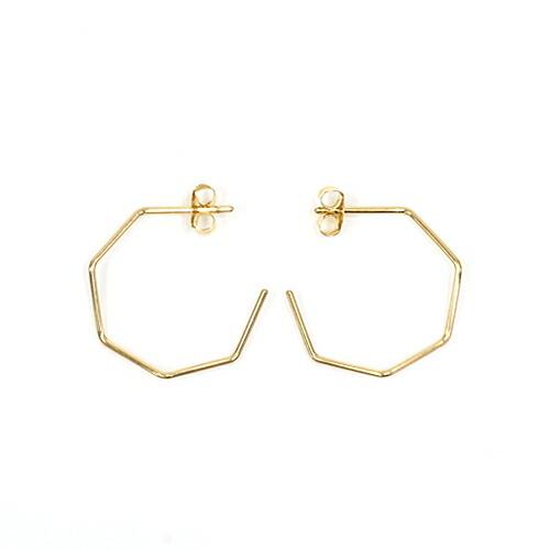 siki (シキ) / SK-PP12-K18 七角形ピアス - ゴールド |  | 01