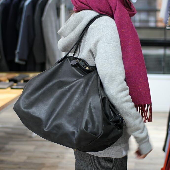 Ense（アンサ） / レザー ボストンバッグ L Pens308 / 1015 - ブラック 送料無料 |  | 02