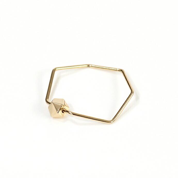 siki (シキ) / K18 七角形とカケラのリング ゴールド / SK-R25-K18 | 