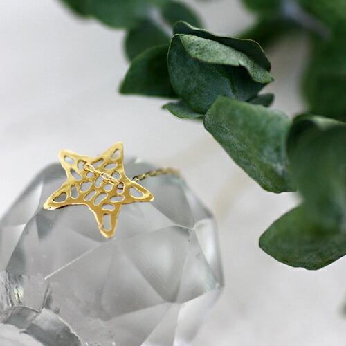 18金 18k ネックレス sinc(シンク)k18 メッシュスターネックレスK18ゴールド 18ｋ 18金  ペンダント ギフト プレゼント パーティー | 