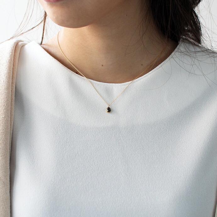 sala（サラ） / k18 ブラウンダイヤネックレス - ドロップ |  | 08