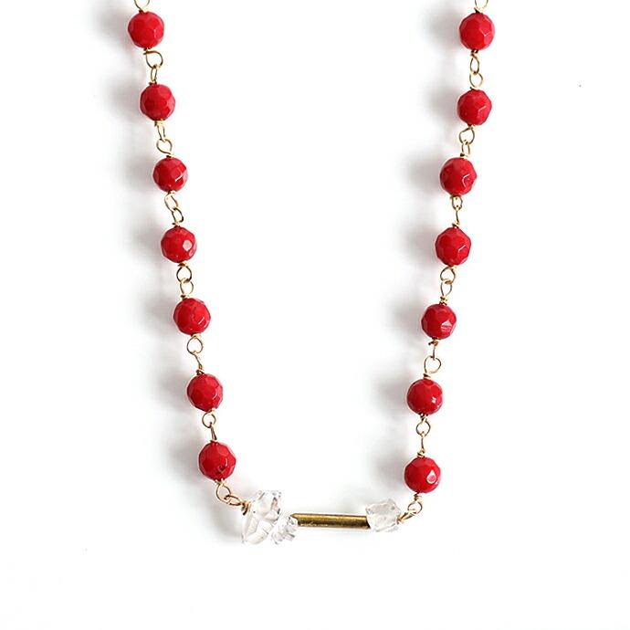 cocozelle（ココゼル） / COB-02 crystal ブレスレット - 珊瑚 レディース ギフト プレゼント 記念日 アクセサリー ジュエリー 20代 30代 40代 … |  | 02