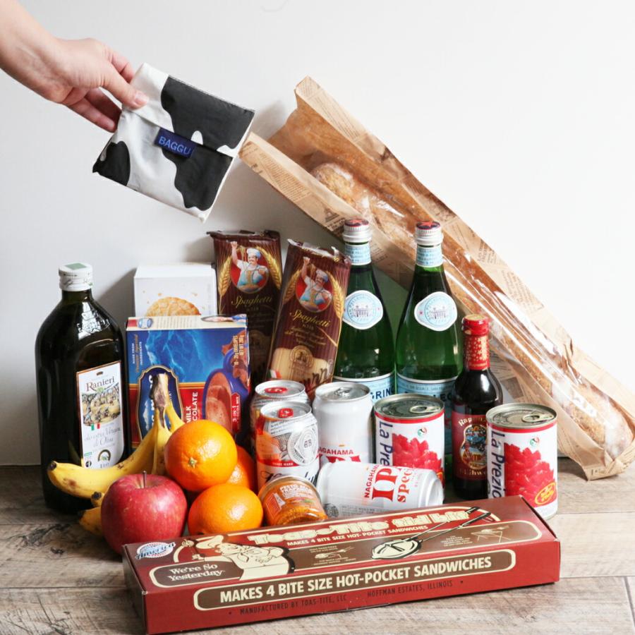 BAGGU バグー エコバッグ STANDARD ショッピング バッグ マルシェ コンビニ ランチバッグ お買い物 正規品 全14色 バグゥー ショルダー 入園準備 袋 白 ホワイ… | green | 19