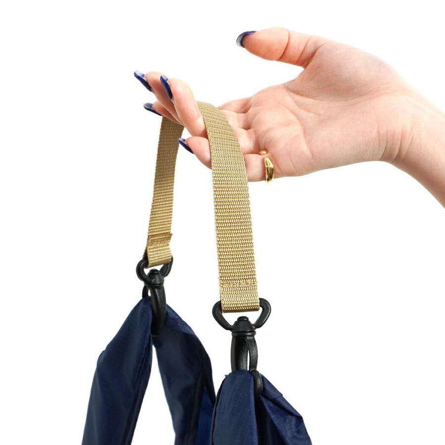 エコバッグホルダー オリーブ エコバッグの持ち手に繋ぐストラップ ショルダーバッグのように肩にかけて持ち運び |  | 11