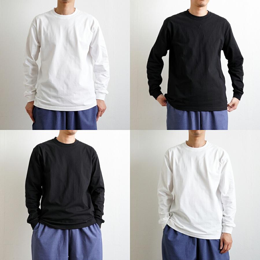 Hanes ヘインズ / BEEFY-T ビーフィー 長袖Tシャツ H5186 全4色 #010 ホワイト #060 ヘザーグレー #081 ダークグレー #090 ブラック M L XL ロングスリーブ ロ… | Hanes | 07