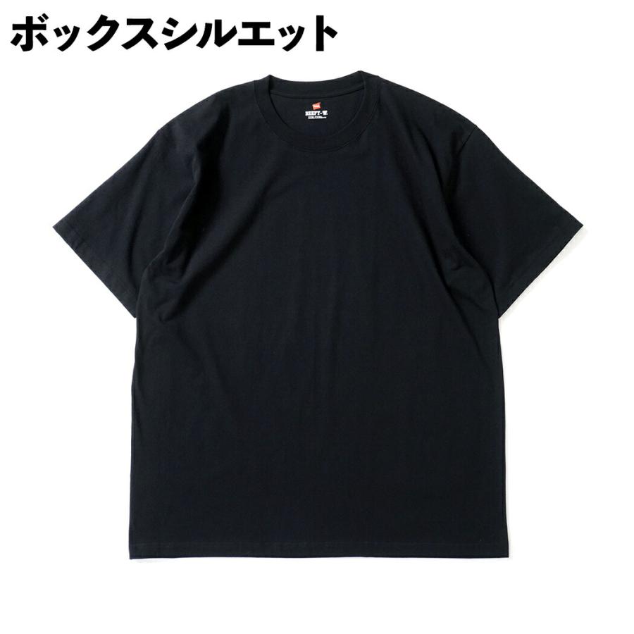 Hanes ヘインズ / BEEFY-T ビーフィー 半袖Tシャツ 大きいサイズ H5180L XXL XXXL 全2色 #010 ホワイト  #090 ブラック 2XL 3XL | Hanes | 04