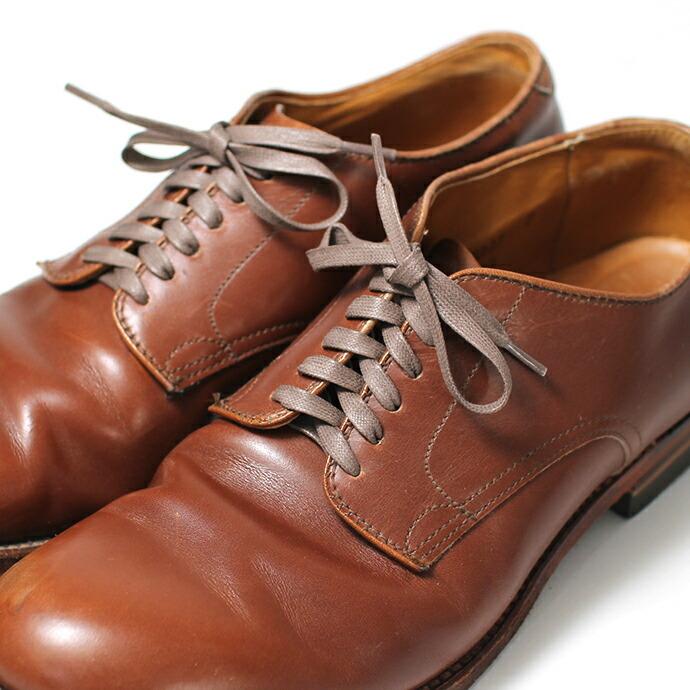 靴ひも革靴 ブーツ用 靴紐 蝋引き コットン Waxed Dress Shoelaces - 3サイズ5色 ロウ引き シューレース 75cm - 76cm 81cm 122cm 日本製 平紐 オールデン ウエ…｜ehs｜03