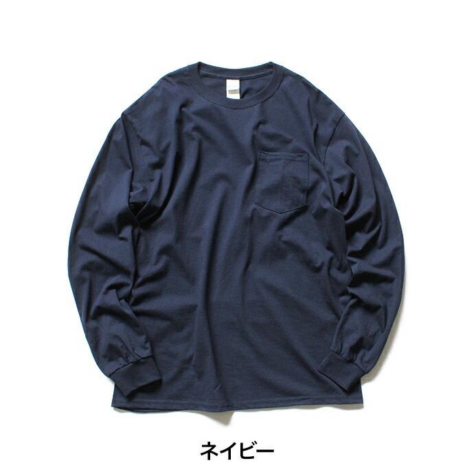 GILDAN ギルダン / 2410 6.0oz Ultra Cotton Long Sleeve Pocket T-Shirt ウルトラコットン長袖ポケットTシャツ - 全6色 ロンT ポケT ロングスリーブ | GILDAN | 03