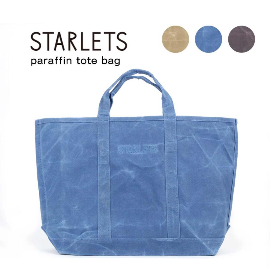 STARLETS (スターレッツ) sh220101 パラフィン 刺繍 トートバッグ (全3色) トートバッグ レディース 肩掛け キャンバス カジュアル シンプル 横長 ブランド 大… | STARLETS
