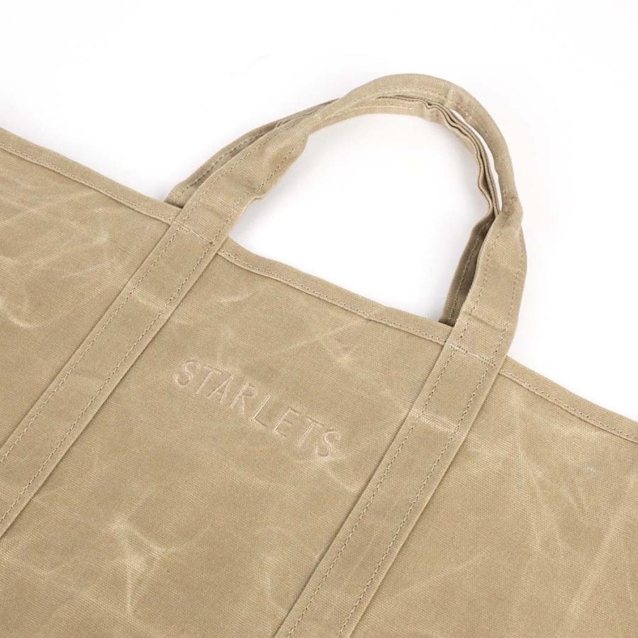 STARLETS (スターレッツ) sh220101 パラフィン 刺繍 トートバッグ (全3色) トートバッグ レディース 肩掛け キャンバス カジュアル シンプル 横長 ブランド 大… | STARLETS | 02