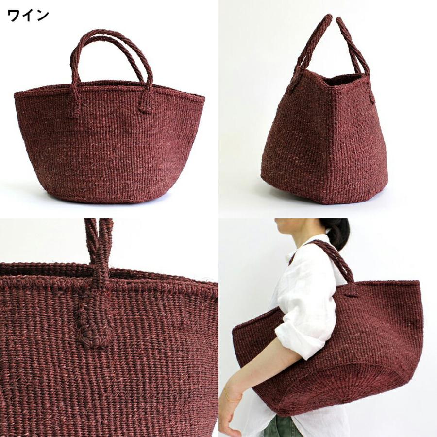 【期間限定! ハンドルカバープレゼント中！】サイザル カゴバッグ ラウンド M 全12色 レディース カゴバッグ 12インチ 鞄 かご バッグ |  | 08