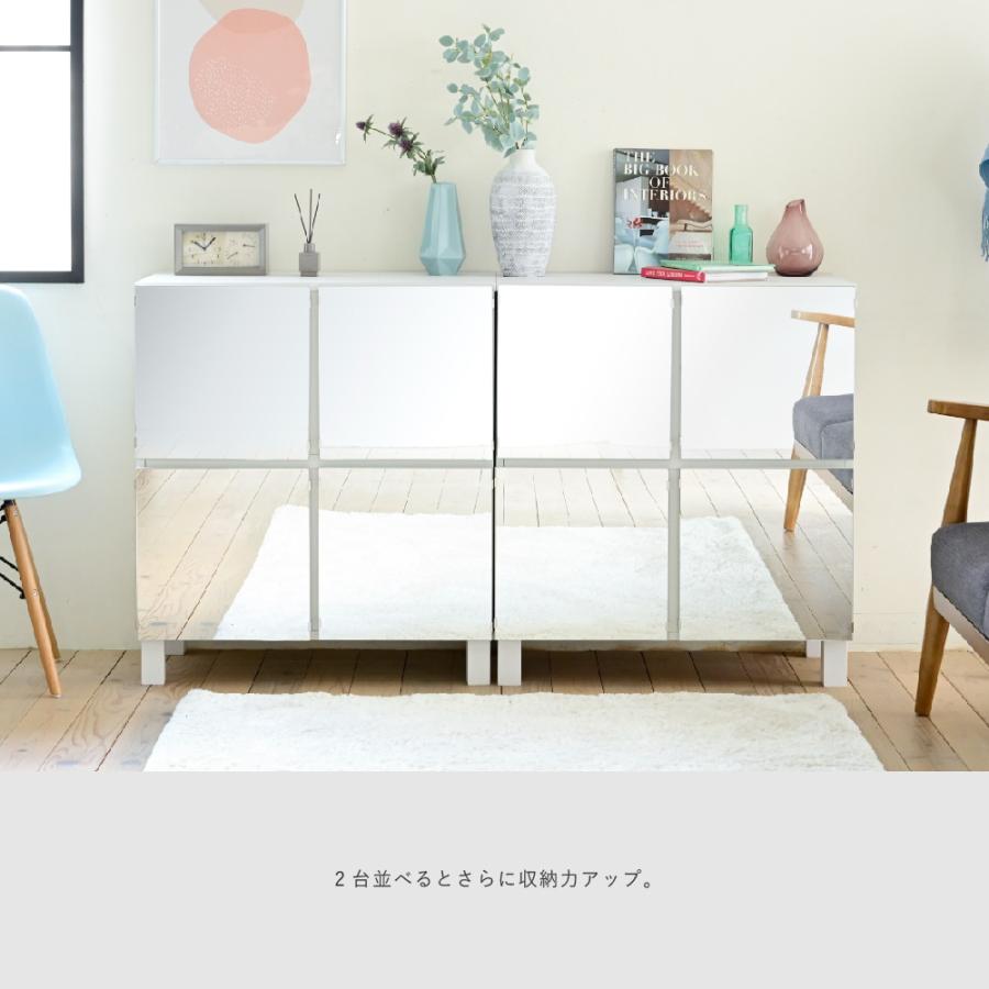 ミラーキャビネット 木製 ラック 扉付き サイドボード ミラーキャビネット 木製 ラック 扉付き サイドボード