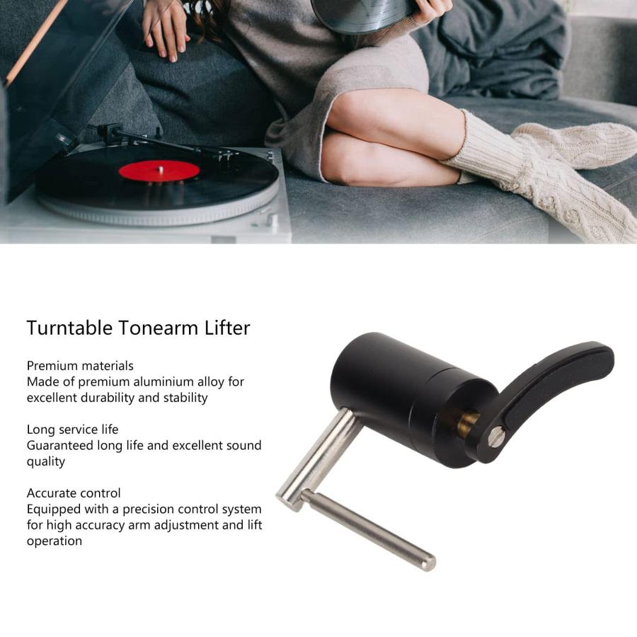 アップル Turntable Tonearm Lifter， Aluminium Alloy Tonearm Arm Lifter for 並行輸入品