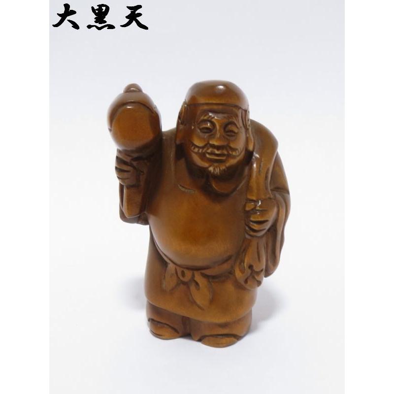 根付(七福神：大黒天)(本黄楊・柘植)｜ei-trade-store