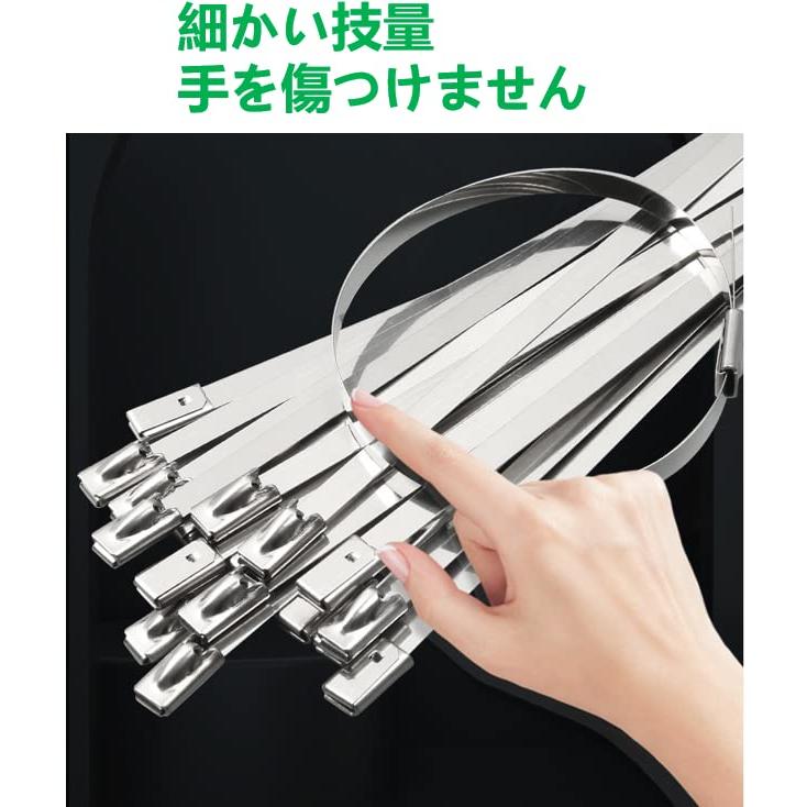 智慧生活】ステンレス ケーブル結束バンド 鋼ケーブルタイ