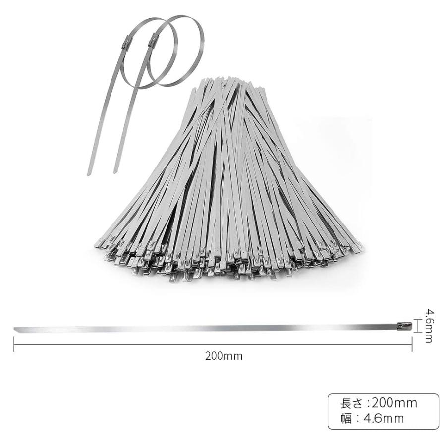 智慧生活】ステンレス ケーブル結束バンド 鋼ケーブルタイ