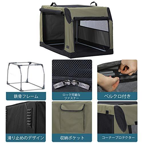 Petsfit 折りたたみソフトクレート ポータブルケージ ペットハウス 犬