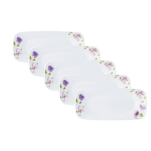 コレール 長皿 バイオレットミスト スクエア J2210-VM 5枚セット