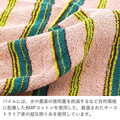 田中産業 今治タオル ハンカチ STRIPE HOLIC 日本製 ピンク 約25×25cm｜eiai｜03