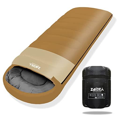 ZAIDEA 寝袋 シュラフ 幅90cm 人工 ダウン 封筒型 オールシーズン