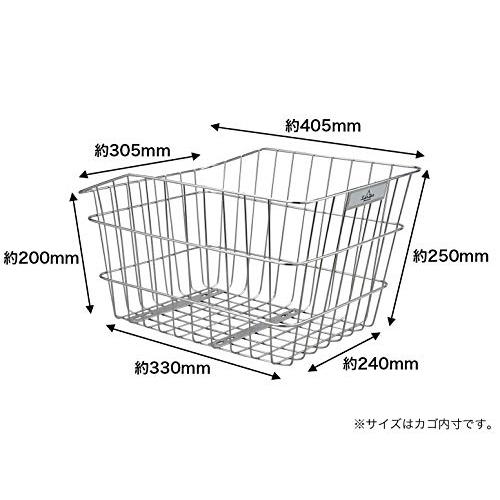 sentan(センタン工業) 自転車用後ろカゴ ステンレスワイヤーカゴ 取付金具付 RB-50ST ステンレス｜eiai｜02