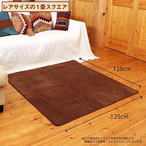 ライフジョイ 日本製 ホットカーペット 1畳 正方形 グレー 125cm×125cm JPC111H｜eiai｜04