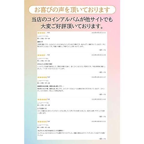 e-smile コイン アルバム ホルダー コレクション 250枚 収納 ケース 保存用 海外 古銭 メダル (茶)｜eiai｜02