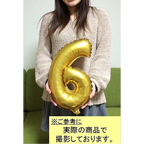 ちょうど良い大きさ 数字バルーン シルバー 誕生日 ウェディング パーティーに (4)｜eiai｜02