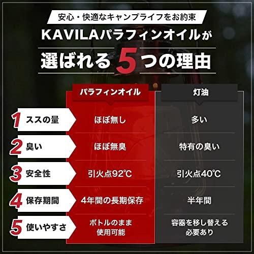 KAVILA パラフィンオイル ランタン用 2L【ススなし/臭いなし】 ランタン オイル 1L/2L【日本製】｜eiai｜03