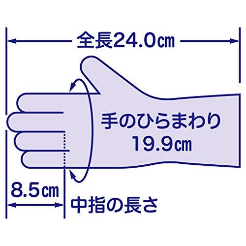 使いきり手袋 ビニール 極うす手 掃除用 Mサイズ 半透明 100枚 粉なし 左右両用タイプ 掃除 介護 使い捨て｜eiai｜04