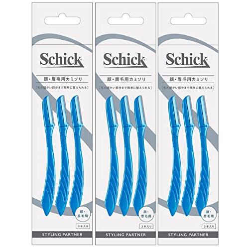 【まとめ買い】Schick(シック) 顔・眉毛用 カミソリ(3本入) ×3個 メンズ Lディスポ の商品画像