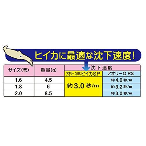 YO-ZURI(ヨーヅリ) エギ: アオリーQ RS ヒイカSP 1.6号 LLM:04 夜光ライムグリーン｜eiai｜03