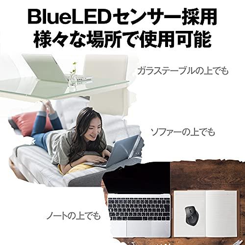 バッファロー マウス 無線 ワイヤレス 静音 5ボタン 【戻る/進むボタン搭載】dpi切替 BlueLED ベージュピンク BSMBW325BP｜eiai｜05