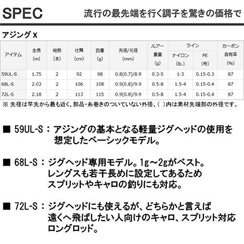 ダイワ(DAIWA) アジングロッド アジングX 68L-S 釣り竿｜eiai｜05