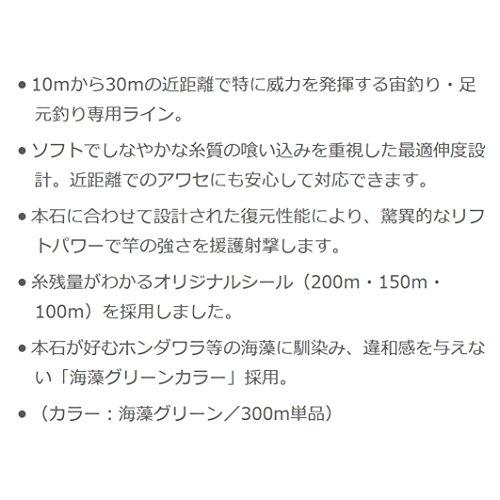 サンライン(SUNLINE) ナイロンライン 磯スペシャル 本石鬼憧 300m 16号 海藻グリーン｜eiai｜02