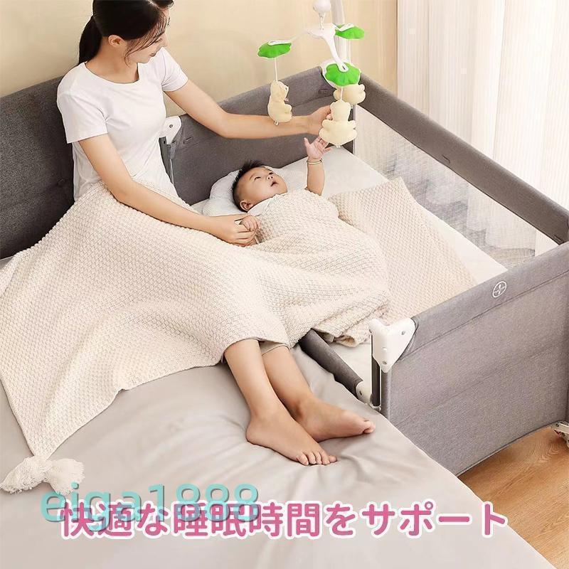 [2025新モデル] 折りたたみ 添い寝 ゆりかご プレイヤード 0-5歳向け 新生児用 持ち運び 全 赤ちゃん マットレス 出産祝い_15