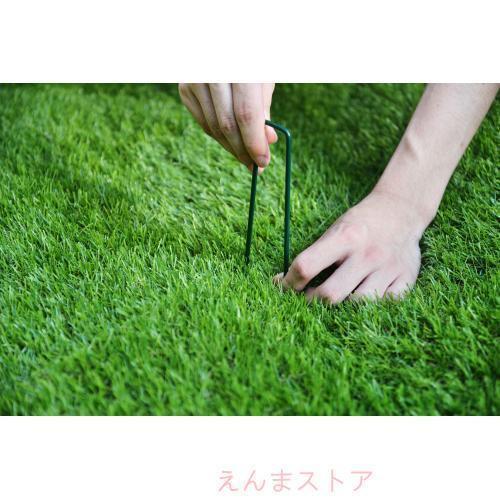 人工芝 ロール 1m×10m 芝丈30mm ピン22本つき 4色立体感 透水穴つき