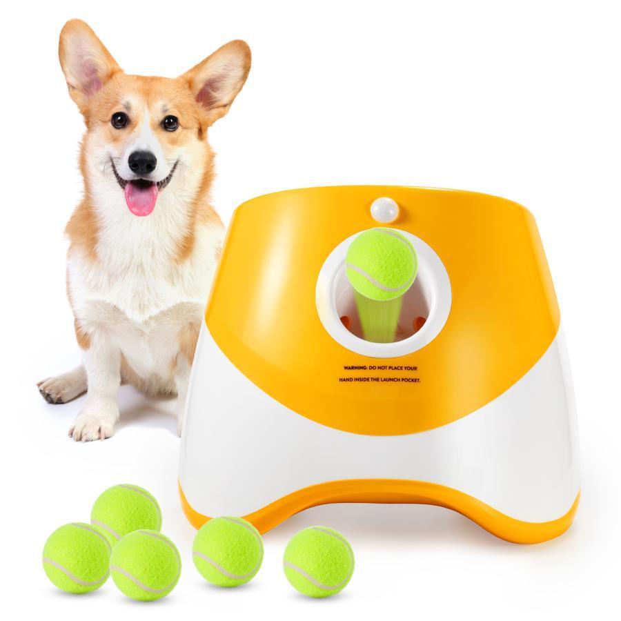 犬用 自動ボールランチャー ボール9個付き 3モード 遠距離対応 屋内