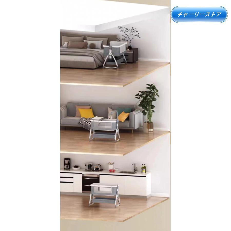 [2024新モデル]ベビーベッド 添い寝 ミニ 持ち運び 折りたたみ SGS認証済 五年保証 新生児 0ヶ 月~24ヶ月 ゆりかご 蚊帳 付きの画像