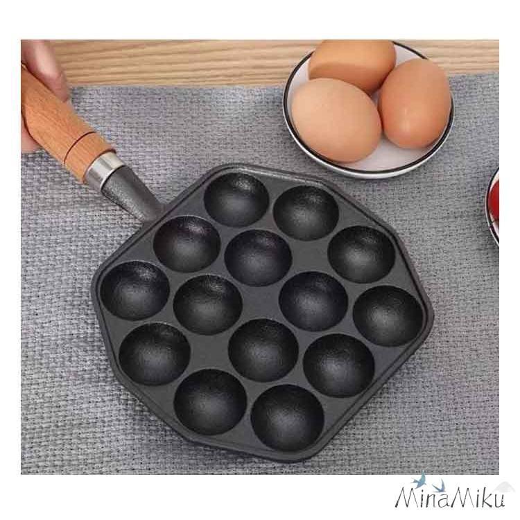 たこ焼きプレート たこ焼き器 ウッドハンドル付き たこ焼き機 タコ焼き