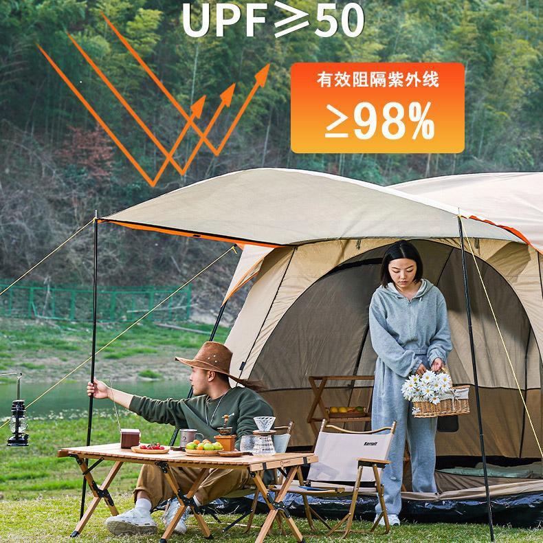 防災グッズ テント 8人用 ツールーム ドーム型テント 大型 ファミリー