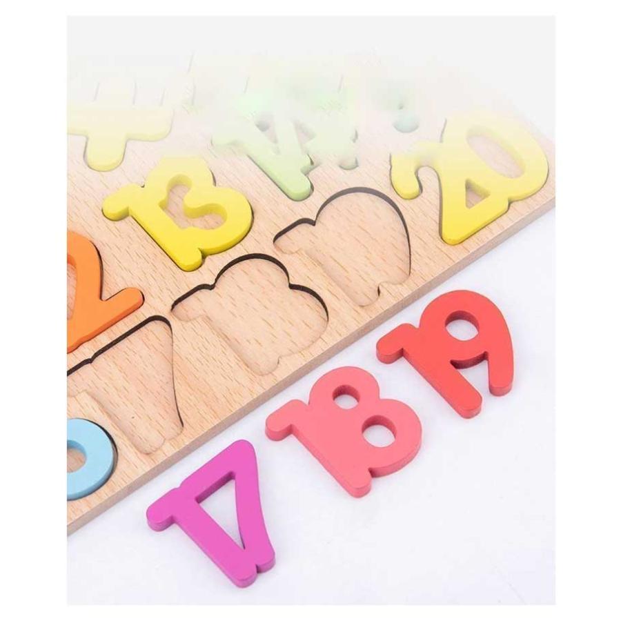 4枚セット 木製パズル 知育玩具 アルファベット パズル 型はめパズル