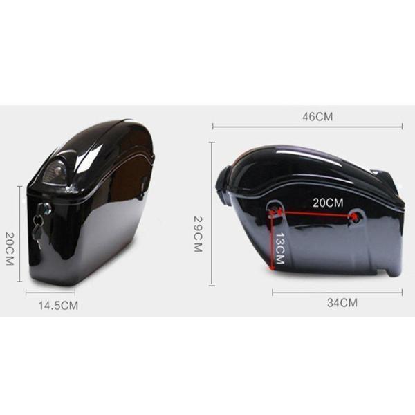 バイク用 サイドハード 左右セット/型崩れしない サイドバック ハードタイプ サイドボックス バイクボックス K8-01 生活用品 インテリア 雑貨 バイク用品_4