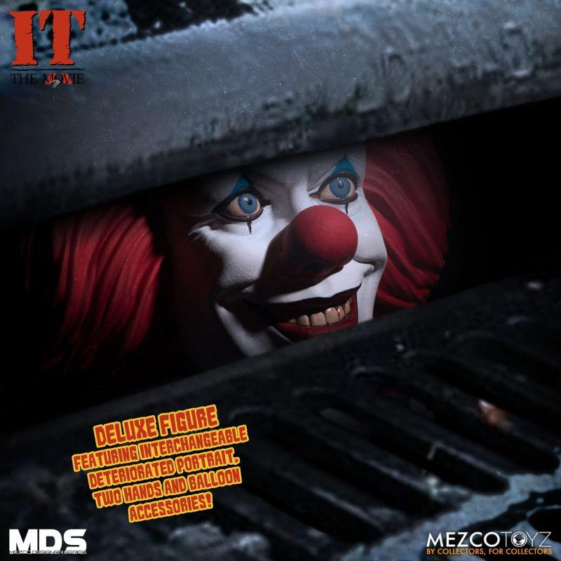 MEZCO IT イット ペニーワイズ 6インチ アクションフィギュア デザイナーシリーズ/IT イット： ペニーワイズ 6インチ