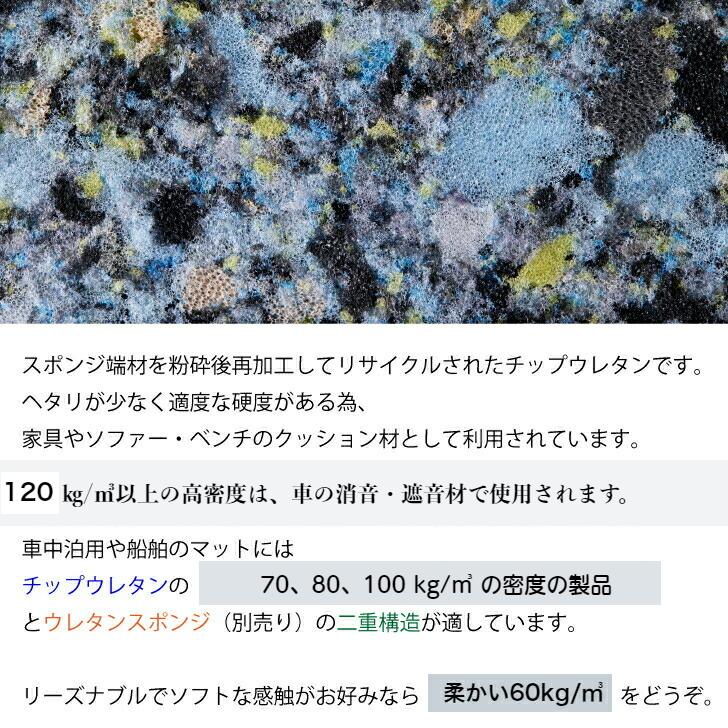 5センチ厚×120×200一番硬いウレタンチップ150kg／立方メートル CH411【143円／リットル】｜eigekai-shop｜03