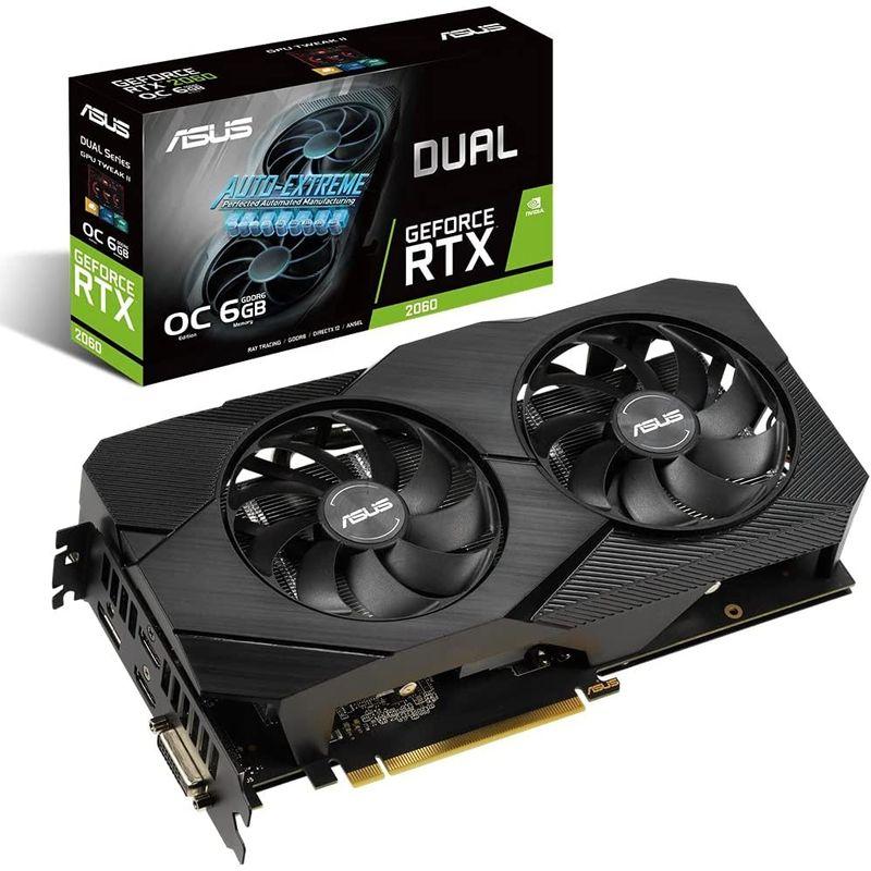 ASUS Dual GeForce RTX?2060 グラフィクスボード OC 6G DDR6 2.5 slot (DUAL-RTX2060